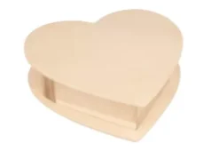 New Caja Corazón Madera Maderas|Organización