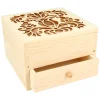 Clearance Caja costurero de madera con tapa calada Secret Garden Maderas
