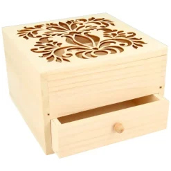 Clearance Caja costurero de madera con tapa calada Secret Garden Maderas