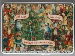 New Caja Cromos alemanes Navidad caja metálica Navidad