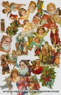New Caja Cromos alemanes Navidad caja metálica Navidad
