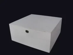 Discount Caja cuadrada de chopo Organización|Maderas