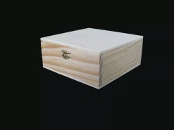 Discount Caja cuadrada de madera mediana Organización|Maderas