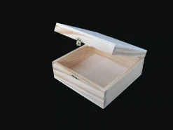 Discount Caja cuadrada de madera mediana Organización|Maderas