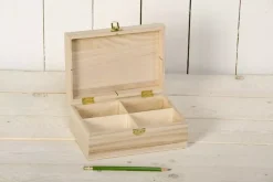 Online Caja de 4 compartimentos de madera Maderas