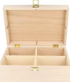 Online Caja de 4 compartimentos de madera Maderas
