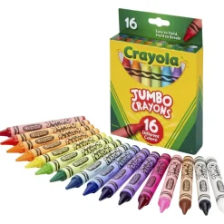 New Caja de 16 Jumbo Crayons Niños Niños Y Regalos
