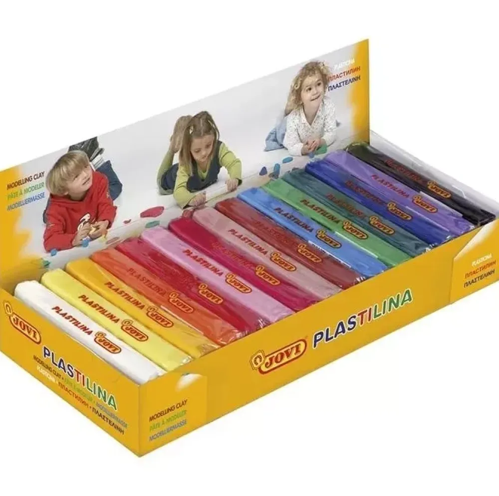 Outlet Caja de 15 Pastillas de Plastilina Mediana Colores Surtidos 150gr Niños Pastas Moldeables|Niños Y Regalos
