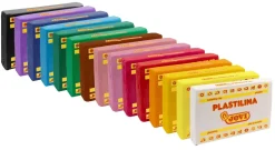 Caja de 15 Pastillas de Plastilinas Colores Surtidos 50gr Niños Niños Y Regalos|Pastas Moldeables