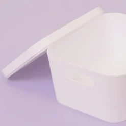 Sale Caja de almacenamiento apilable con tapa Organización