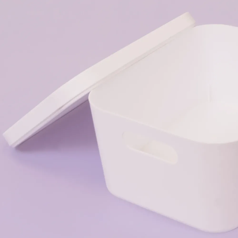 Sale Caja de almacenamiento apilable con tapa Organización