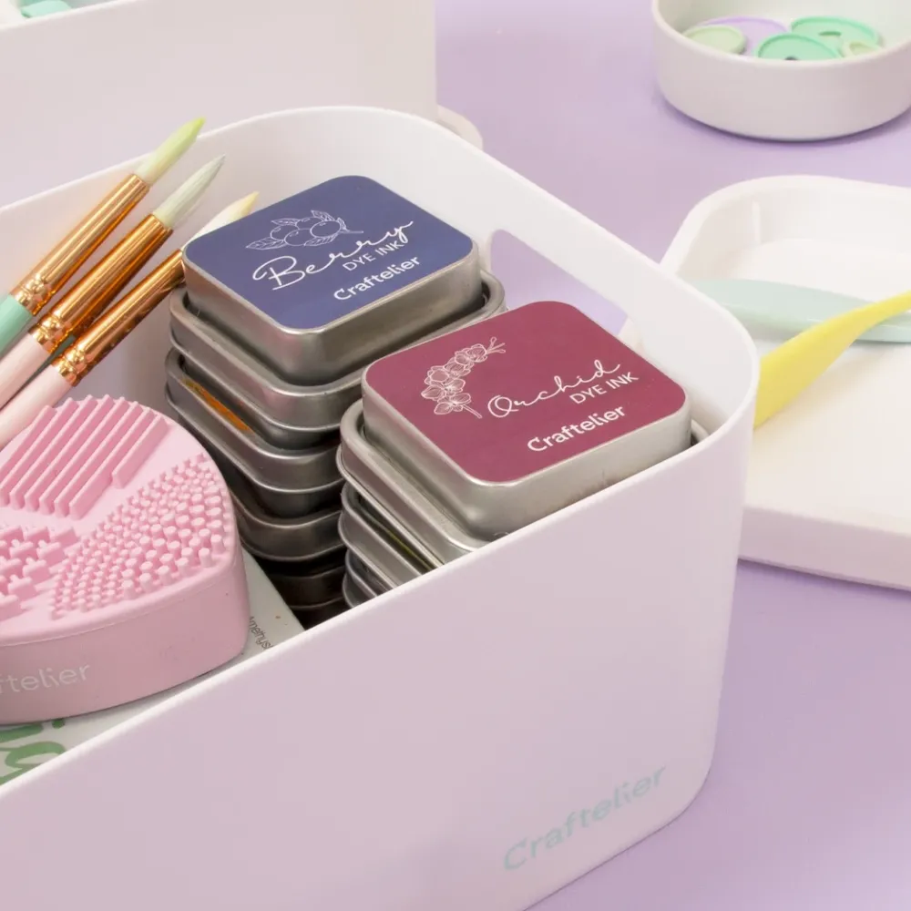 Sale Caja de almacenamiento apilable con tapa Organización