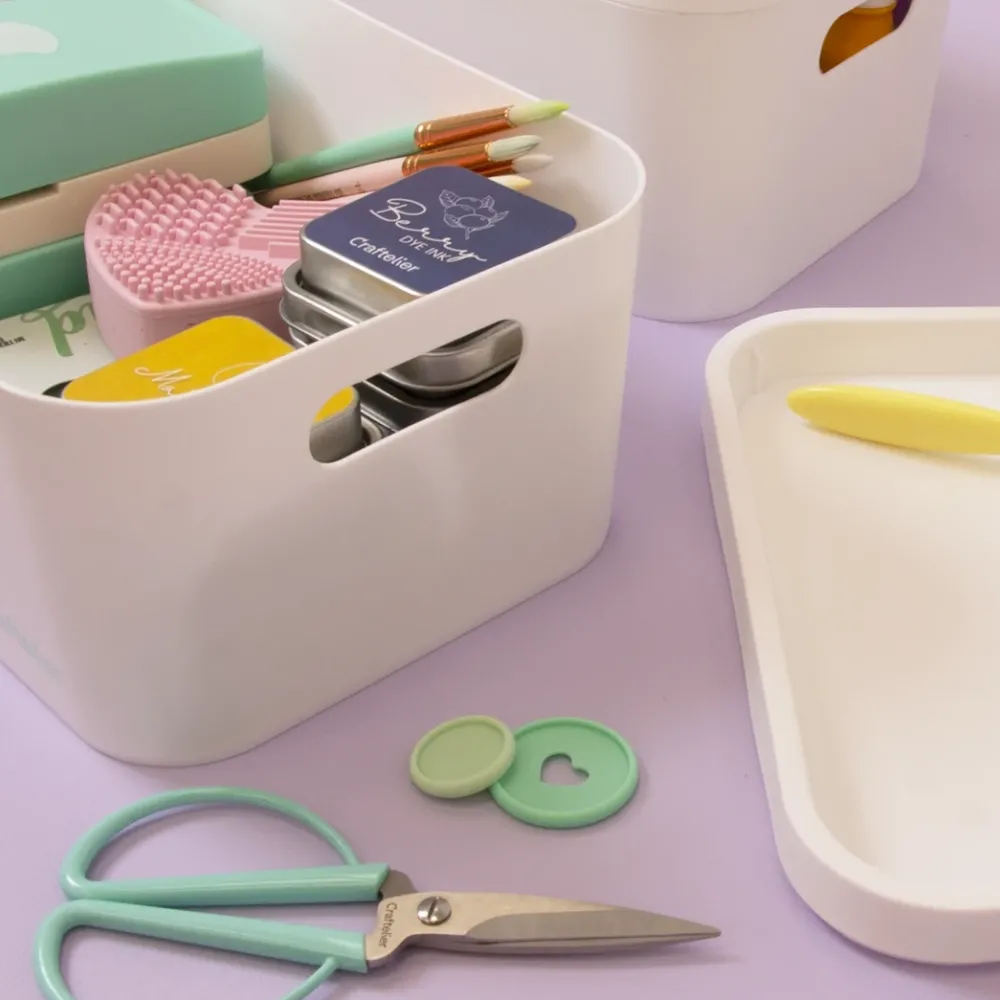 Sale Caja de almacenamiento apilable con tapa Organización