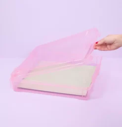 Outlet Caja de Almacenamiento Grande Rosa Organización