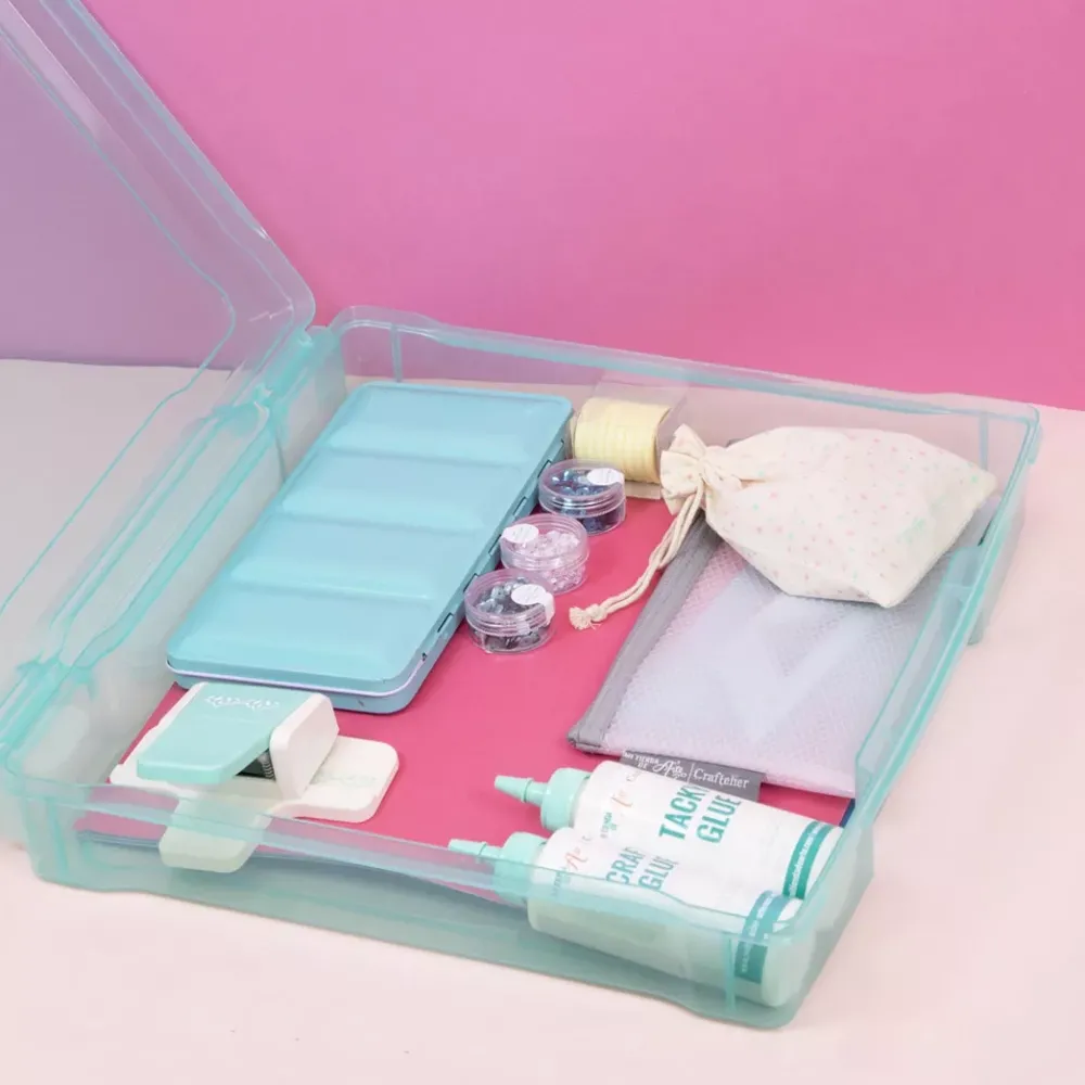 Sale Caja de Almacenamiento Grande Turquesa Organización