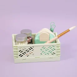 Clearance Caja de almacenamiento plegable Pequeña Mint Organización