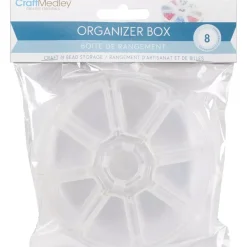Clearance Caja de almacenamiento redonda con 8 compartimentos Organización