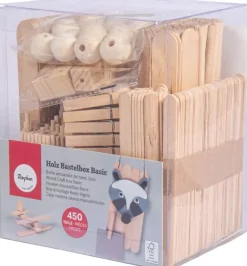 New Caja de Básicos de Madera Para Manualidades Maderas
