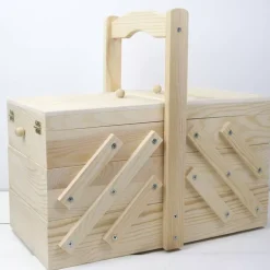 New Caja de costura de madera Maderas