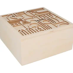 Discount Caja de madera Boho Organización