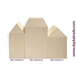 Outlet Caja de Madera Casita Grande Dayka 32x15cm Organización|Maderas