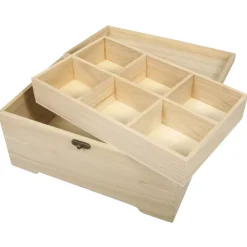Sale Caja de Madera con Divisores Organización|Maderas