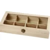 Online Caja de madera con tapa de vidrio Organización
