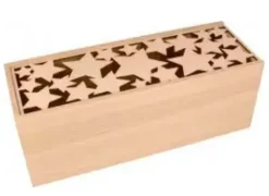 Outlet Caja de Madera con Tapa de Estrellas Maderas|Organización