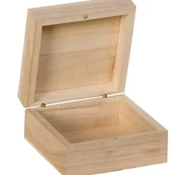 Outlet Caja de Madera Cuadrada Maderas
