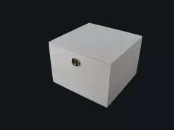 New Caja de madera de chopo con cierre Organización|Maderas