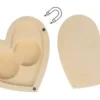 Discount Caja de Madera para Alianzas Corazones On se Marie Maderas
