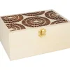 New Caja de madera para té Boho Organización