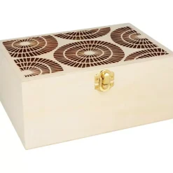 New Caja de madera para té Boho Organización
