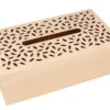 Caja de Pañuelos de Madera Plumas Maderas