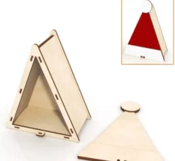 Best Caja gorro de Navidad 20x15cm Navidad|Maderas