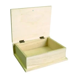 Discount Caja libro de madera Maderas