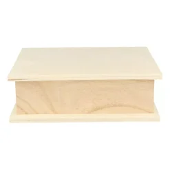 Discount Caja libro de madera Maderas