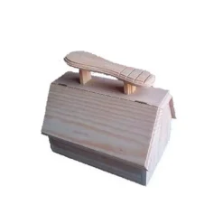 Caja limpiabotas con tapa Maderas