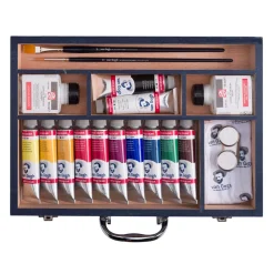 Clearance Caja Maletín acrílicos y accesorios Starter Box XL Pinturas Acrílicas