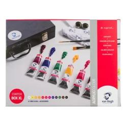 Clearance Caja Maletín acrílicos y accesorios Starter Box XL Pinturas Acrílicas