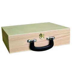 Caja maletín de madera Maderas