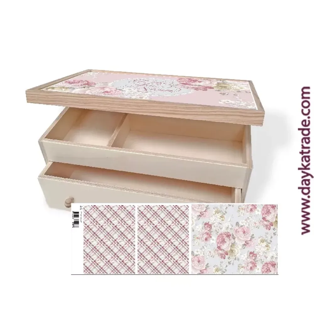 Sale Caja Maquillaje + Tela Prediseñada Dayka Organización