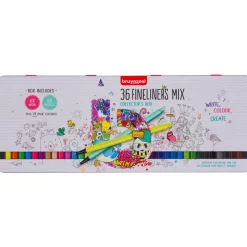 Best Caja metálica 36 Rotuladores Fineliners Mix Rotuladores
