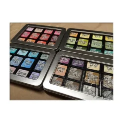 Best Caja metálica para guardar mini tintas Distress Tim Holtz Organización