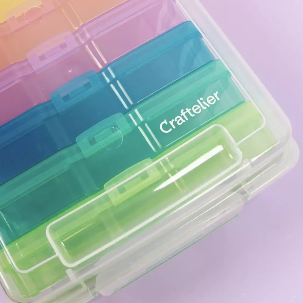 Clearance Caja Organizadora con 6 Mini Cajas para Fotografías y Crafts Organización
