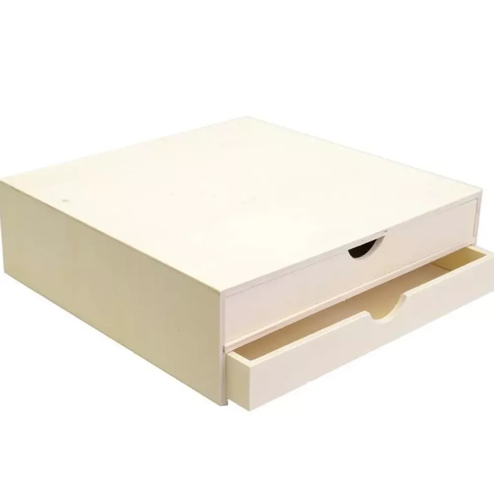 New Caja organizadora de dos cajones Organización|Maderas