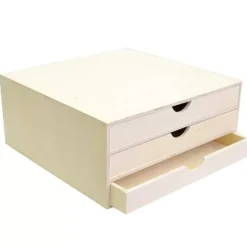 Best Caja organizadora de tres cajones Organización|Maderas
