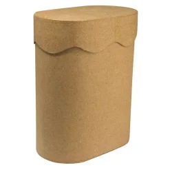 Clearance Caja ovalada olas de papel maché Organización|Cartón Y Papel Maché