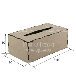 Caja para pañuelos en DM Organización|Maderas