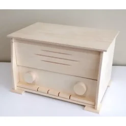 Discount Caja radio de madera Maderas